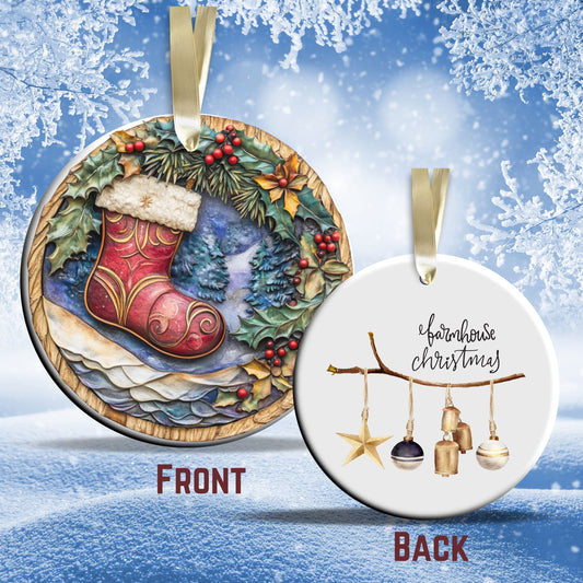 Farmhouse Ceramic Ornament 39-02