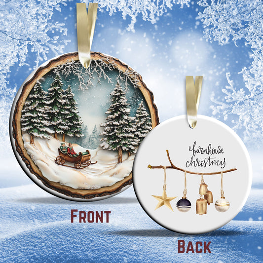Farmhouse Ceramic Ornament 39-13