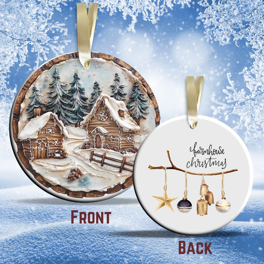 Farmhouse Ceramic Ornament 39-14