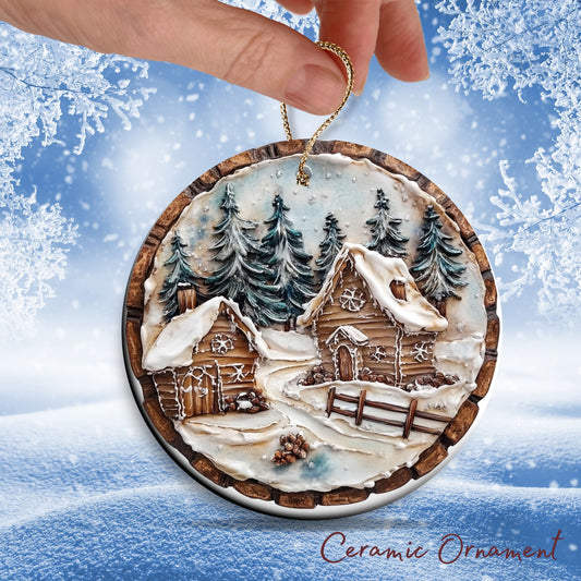 Farmhouse Ceramic Ornament 39-14