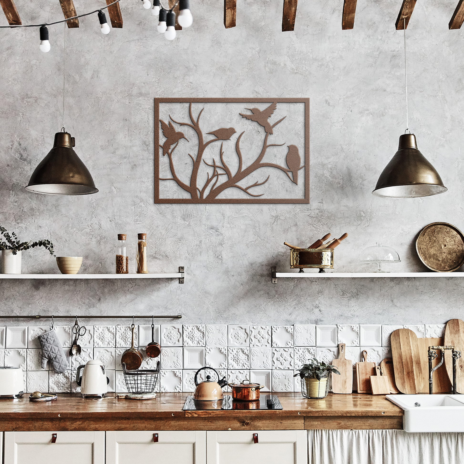 Framed_Bird_Metal_Decor_Copper_Rustic_Kitchen_Mockup.png