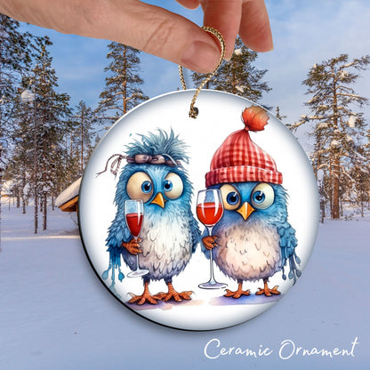 The Best is Yet to Come Funny Bird Christmas Ceramic Ornament 45-34