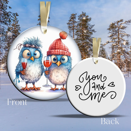 Funny Bird Christmas Ceramic Ornament 45-31