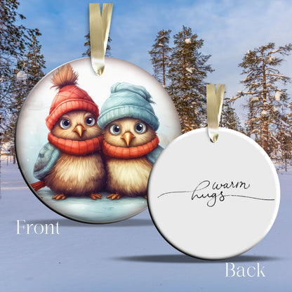 Funny Bird Christmas Ceramic Ornament 45-43