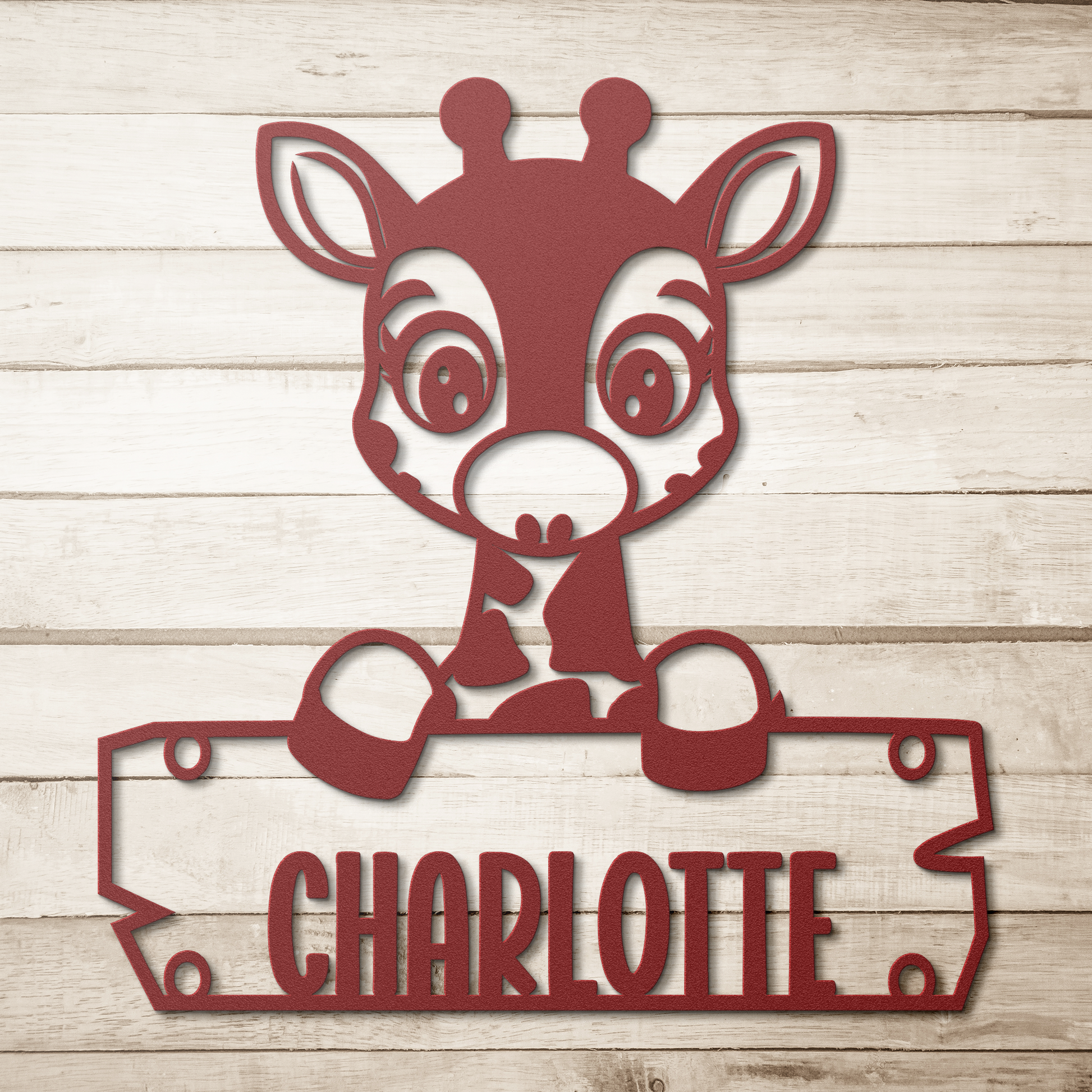 Giraffe_Nursery_Metal_Decor_Red_Simple_Wood_BKGD_Mockup.png