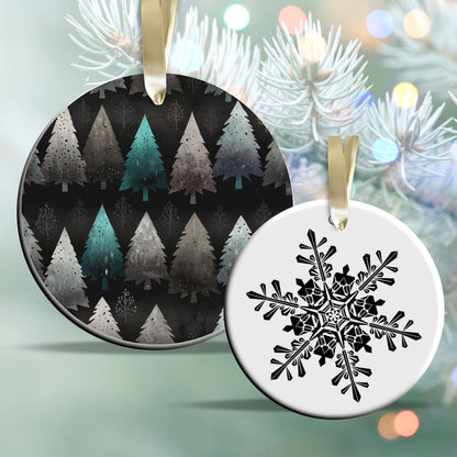 Gothic Christmas Decor Ceramic Ornament 64-05