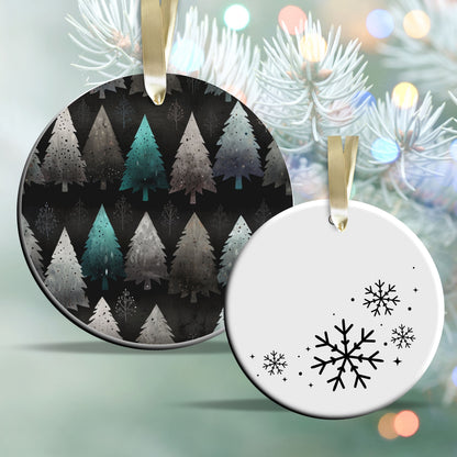 Gothic Christmas Decor Ceramic Ornament 64-05