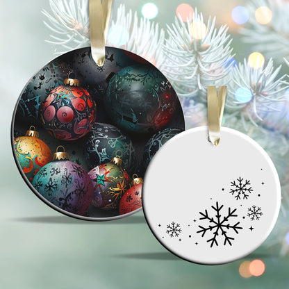 Gothic Christmas Decor Ceramic Ornament 64-01