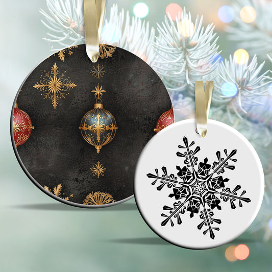 Gothic Christmas Decor Ceramic Ornament 64-11