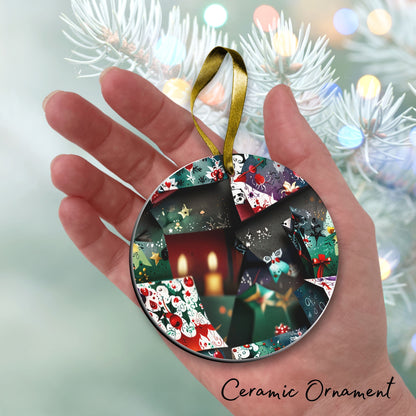 Gothic Christmas Decor Ceramic Ornament 64-15