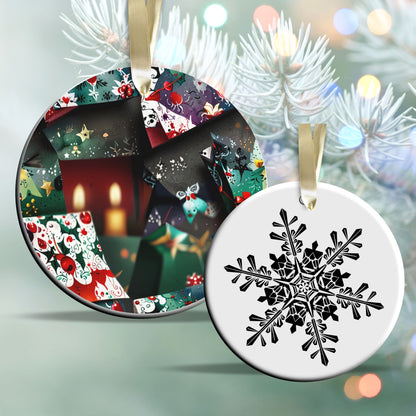 Gothic Christmas Decor Ceramic Ornament 64-15