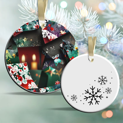 Gothic Christmas Decor Ceramic Ornament 64-15
