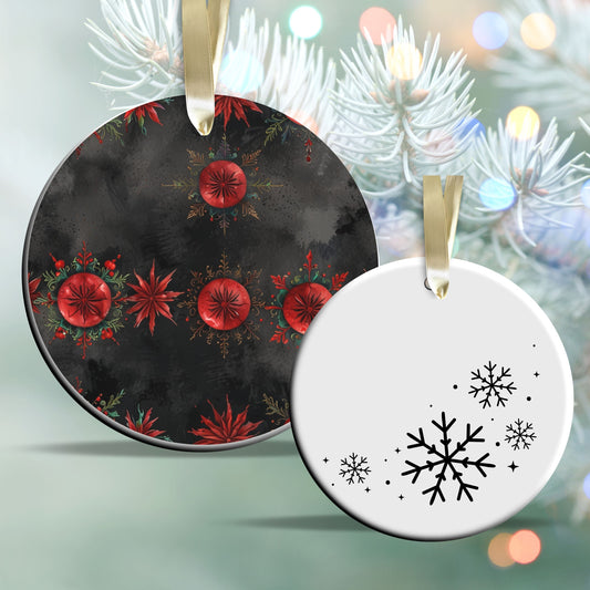 Gothic Christmas Decor Ceramic Ornament 64-17