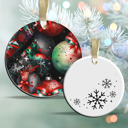 Gothic Christmas Decor Ceramic Ornament 64-02