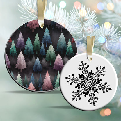 Gothic Christmas Decor Ceramic Ornament 64-18