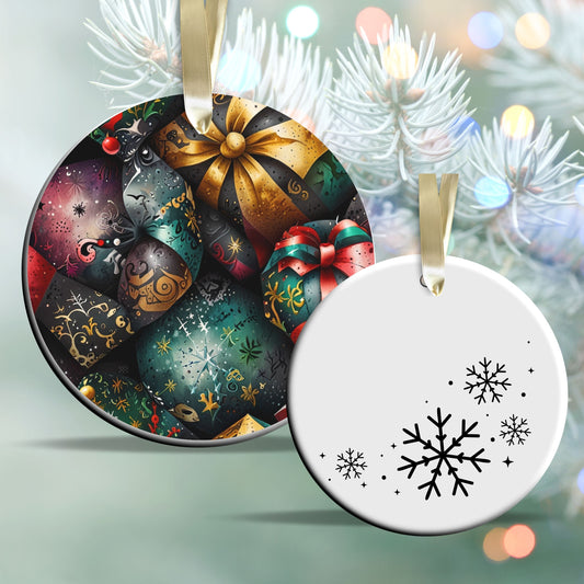 Gothic Christmas Decor Ceramic Ornament 64-19