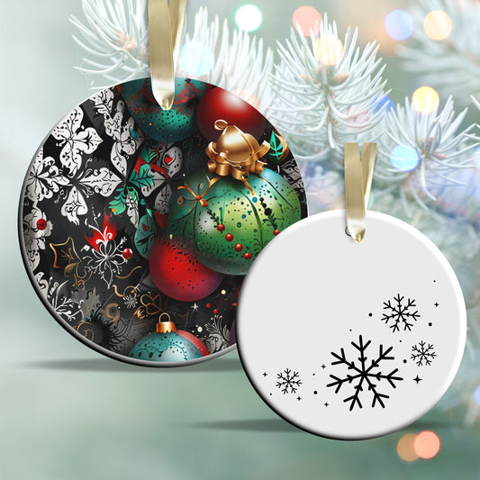 Gothic Christmas Decor Ceramic Ornament 64-20