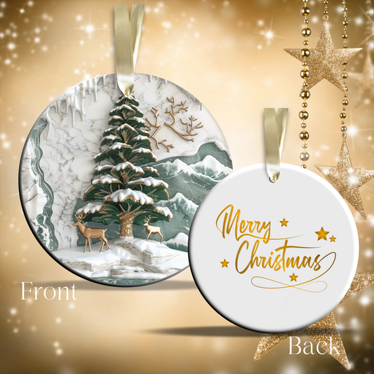 Christmas Tree Ceramic Ornament 34-18