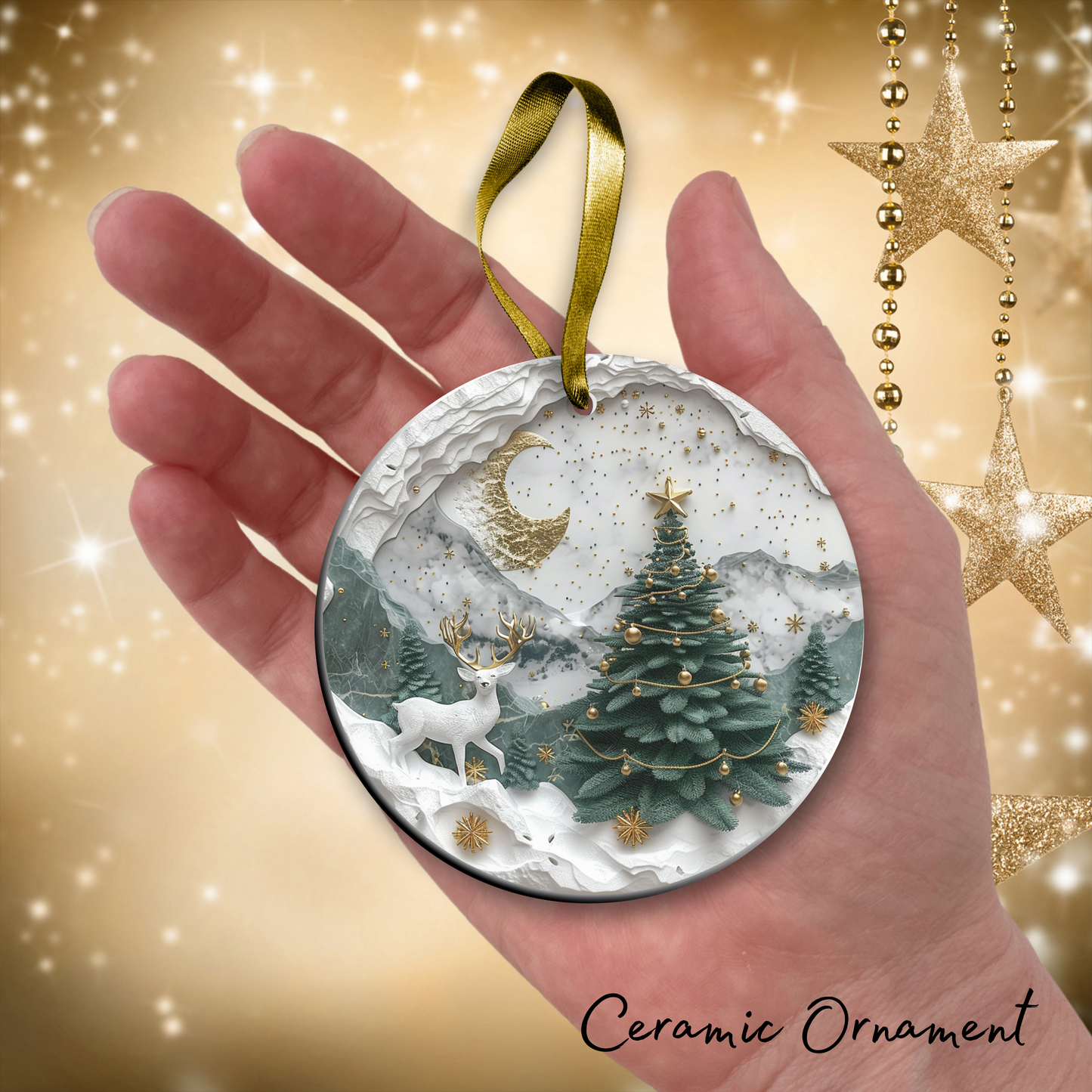 Christmas Tree Ceramic Ornament 34-19