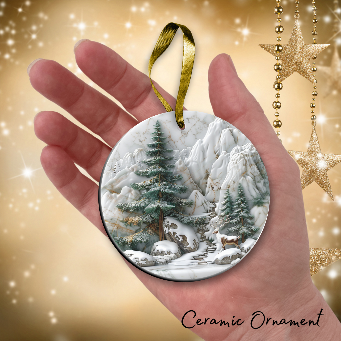 Christmas Tree Ceramic Ornament 34-22