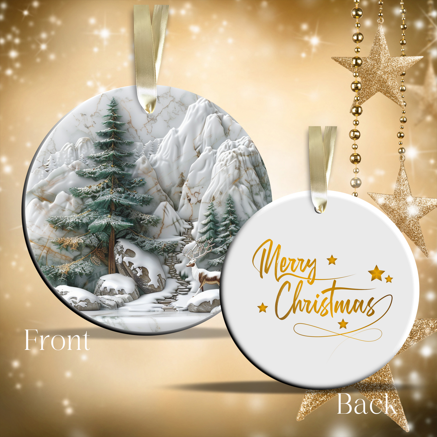 Christmas Tree Ceramic Ornament 34-22