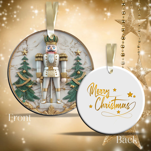 Christmas Nutcraker Ceramic Ornament 34-40
