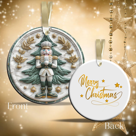 Christmas Nutcraker Ceramic Ornament 34-41