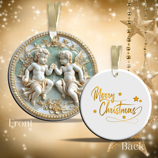 Christmas Angel Ceramic Ornament 34-42