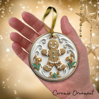 Christmas Gingerbread Ceramic Ornament 34-44