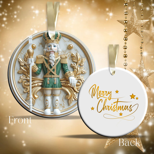 Christmas Nutcraker Ceramic Ornament 34-52