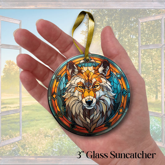 Grey Wolf Suncatcher for Windows 144-01