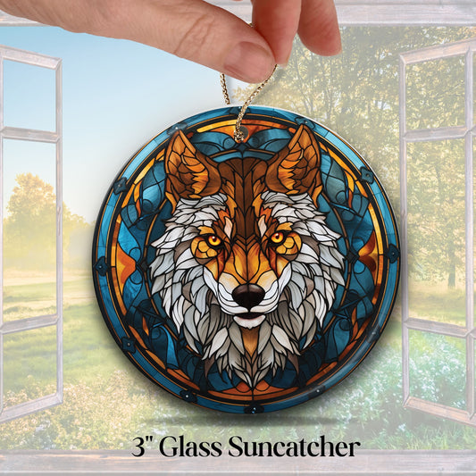 Grey Wolf Suncatcher for Windows 144-04