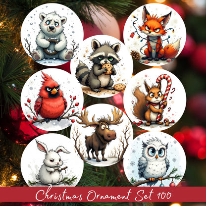 Grumpy Christmas Critter Owl 100-02