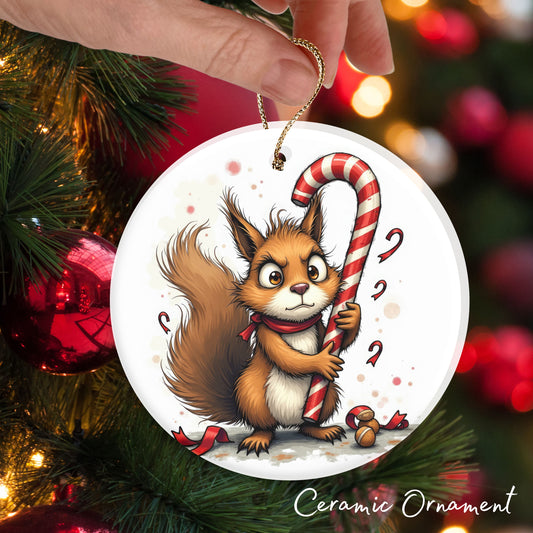 Grumpy Christmas Critter Squirrel 100-01