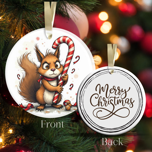 Grumpy Christmas Critter Squirrel 100-01