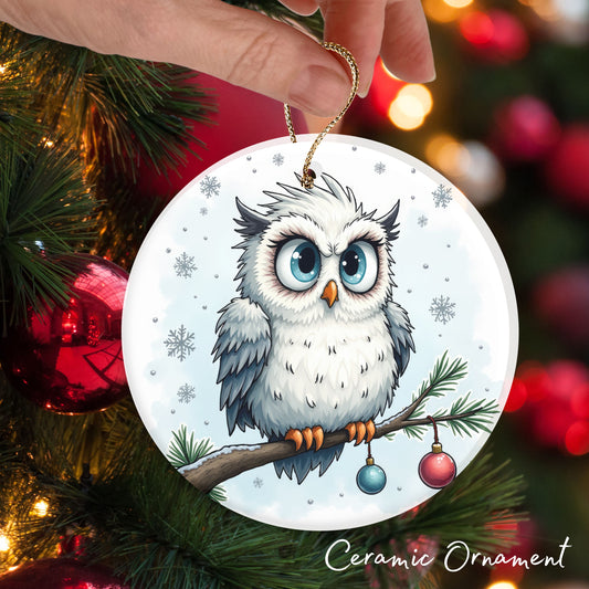 Grumpy Christmas Critter Owl 100-02