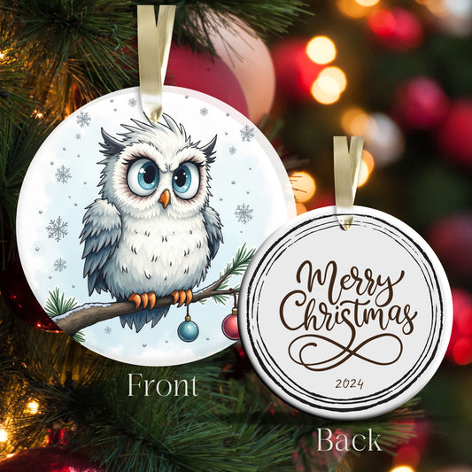 Grumpy Christmas Critter Owl 100-02