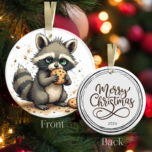 Grumpy Christmas Critter Racoon 100-04