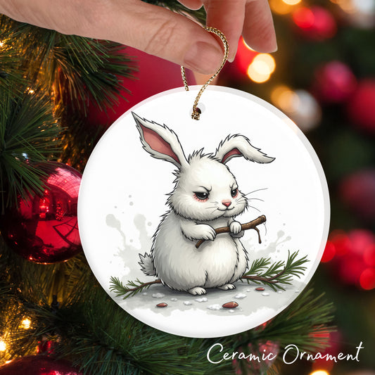 Grumpy Christmas Critter Rabbit 100-05
