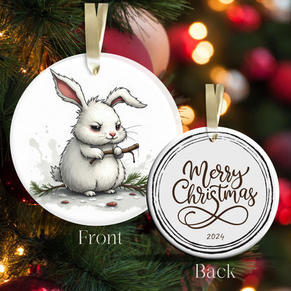 Grumpy Christmas Critter Rabbit 100-05