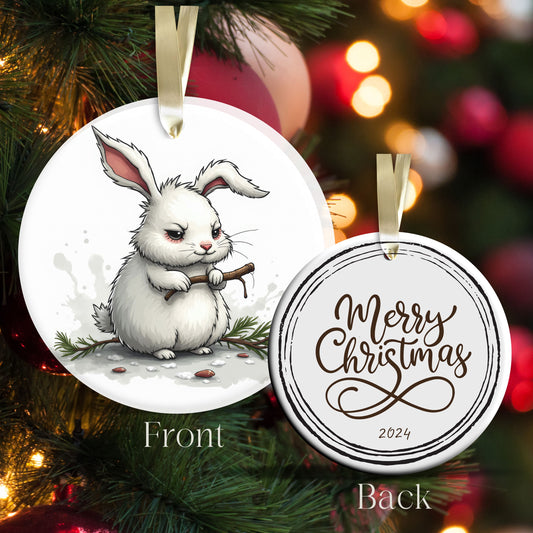 Grumpy Christmas Critter Rabbit 100-05