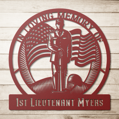 In_Memory_of_Metal_Sign_Red_Simple_Wood_BKGD_Mockup.png