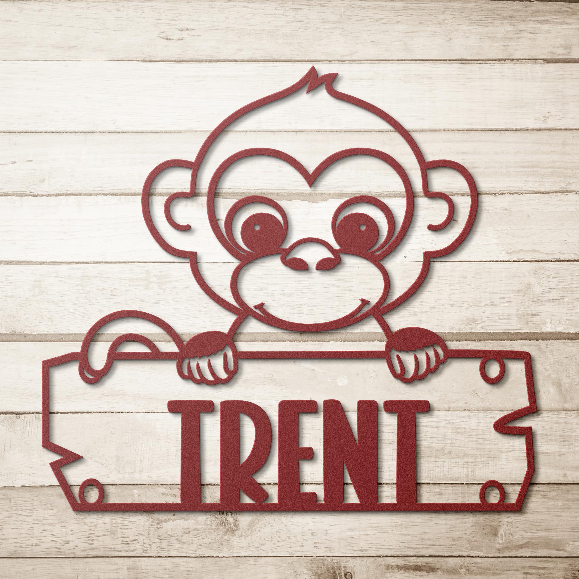 Monkey_Nursery_Metal_Decor_Red_Simple_Wood_BKGD_Mockup.png