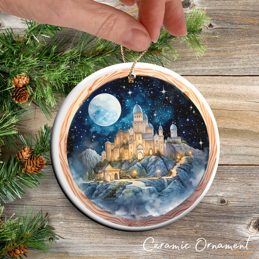 Christmas Nativity Ceramic Ornament 107-06 Bethlehem The Holy City