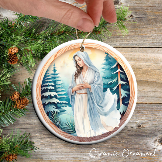 Christmas Nativity Ceramic Ornament 107-03 Mother Mary