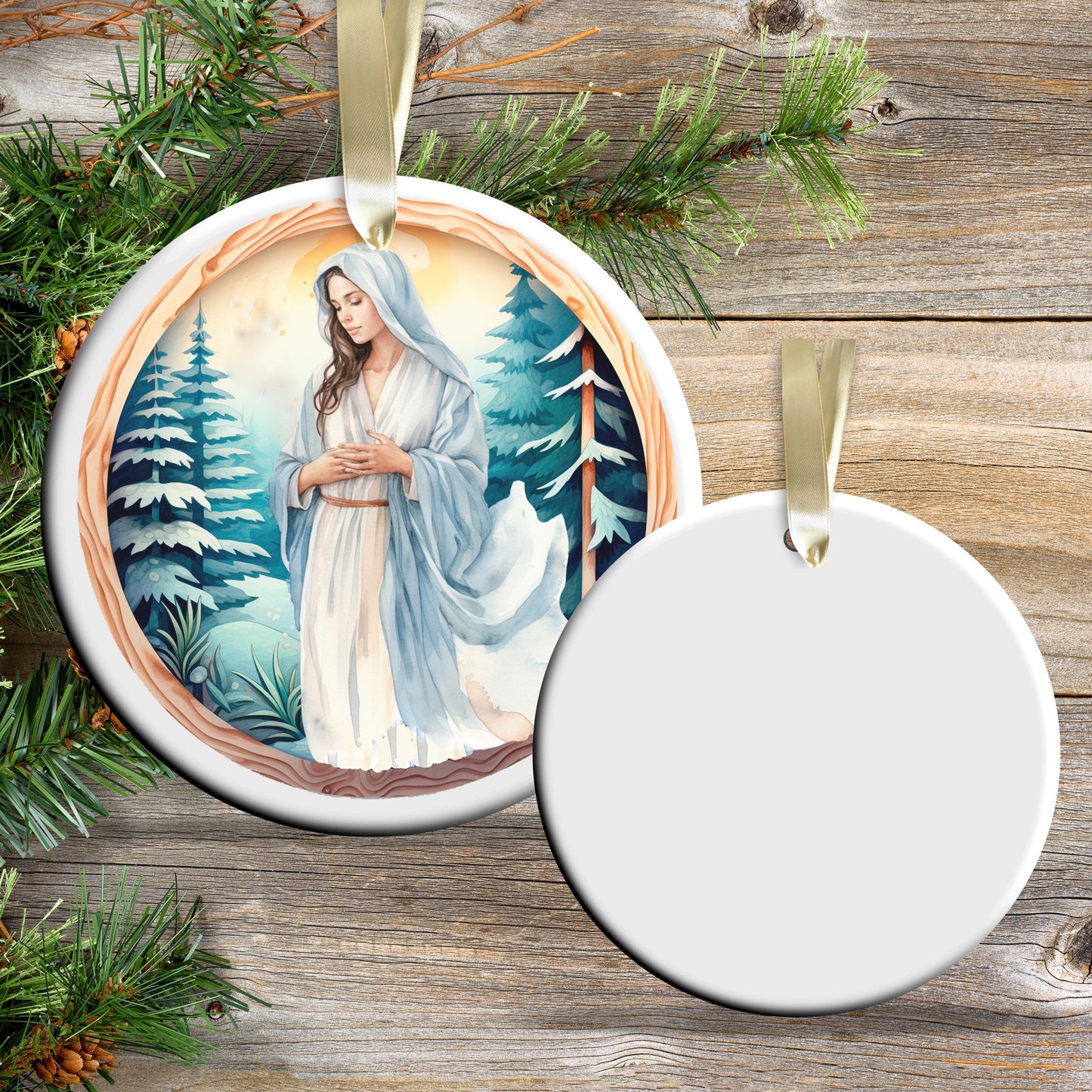 Christmas Nativity Ceramic Ornament 107-03 Mother Mary