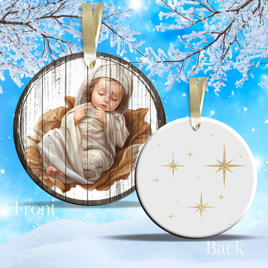 Christmas Nativity Ceramic Ornament 11-08 Baby Jesus