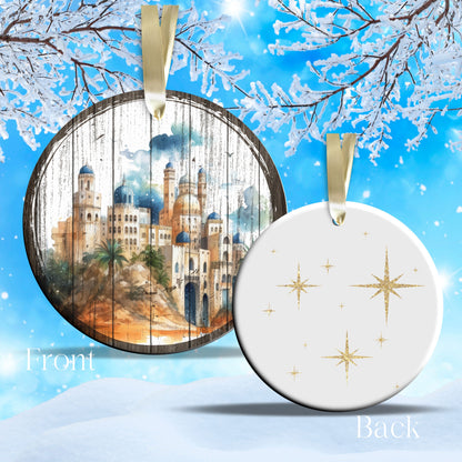 Christmas Nativity Ceramic Ornament 11-09 Bethlehem