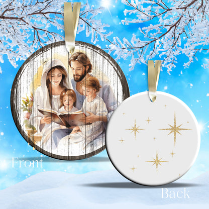Christmas Nativity Ceramic Ornament 11-16 Family