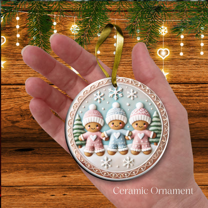 Pastel Nursery Babys First Christmas Ceramic Ornament Bauble 56-17